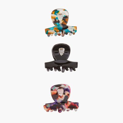 Set de 3 mini pinces crabes multicolores BALABOOSTE
