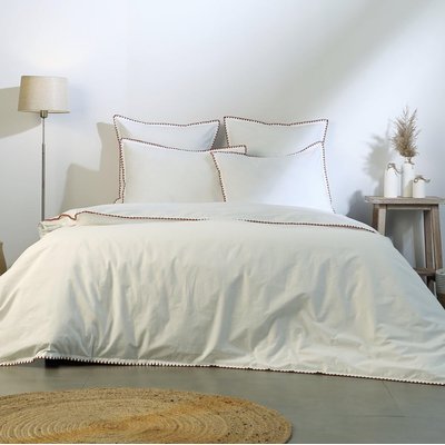 Parure + taies 65x65 percale ZOÉ FEBRONIE