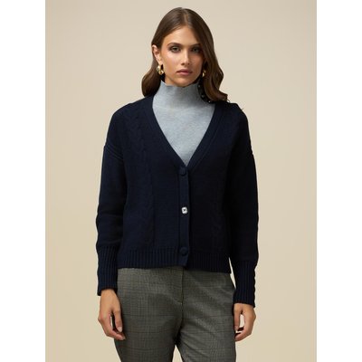 Cardigan réalisé en FIL de laine mélangée OLTRE