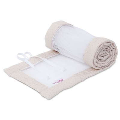 Tour de lit Mesh Royal pour Cododo Original Beige/Doré BABYBAY