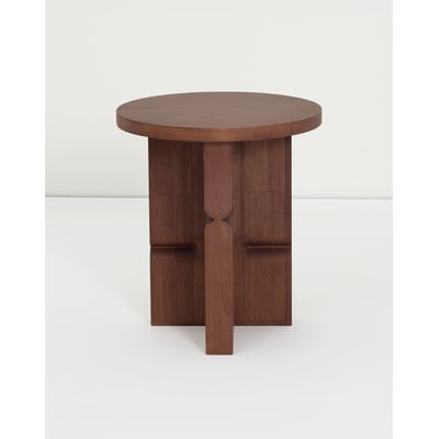 Tabouret et table d'appoint en bois teinté noon NOBODINOZ
