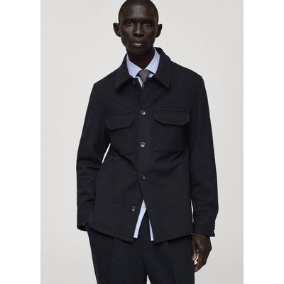 Surchemise laine mélangée flanelle MANGO MAN