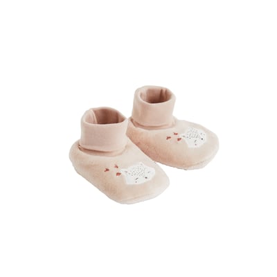 Chaussons bébé en velours Doucette PETIT BEGUIN