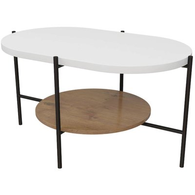 Table basse moderne, pieds en métal, Arena RECOLLECTION
