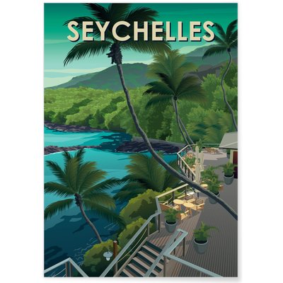 Affiche Seychelles L'AFFICHERIE