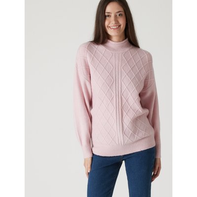 Pull maille fantaisie col montant DAXON