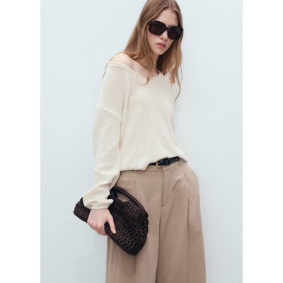 Pull-over maille col en V MANGO