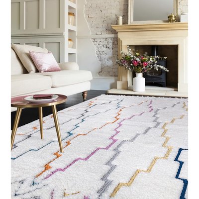 Trellis Shaggy Moroccan Rug SO'HOME