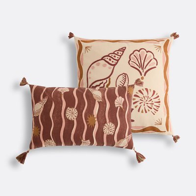 Kiana Cotton Rectangular Cushion Cover, 50 X 30cm LA REDOUTE INTERIEURS
