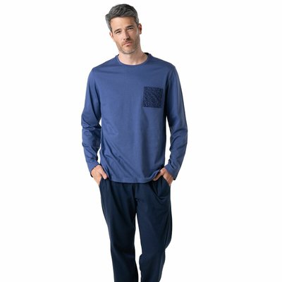 Katoenen pyjama met zak met bloemmotief EMINENCE