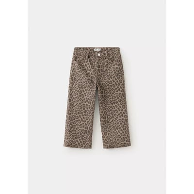 Jean droit léopard MANGO BABY