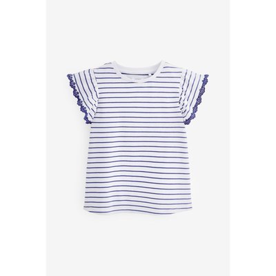 T-shirt brodé à manches volantées NEXT