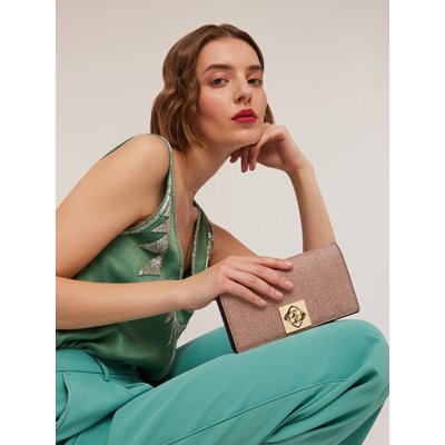Sac portefeuille en tissu enduit de paillettes MOTIVI