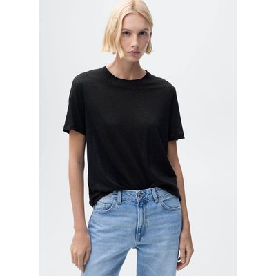 T-shirt lin manches courtes MANGO