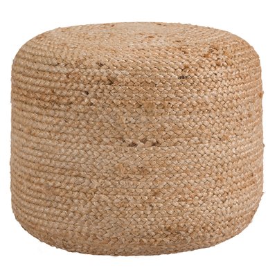 Pouf rond en jute D40 cm - KATY RENDEZ-VOUS DÉCO