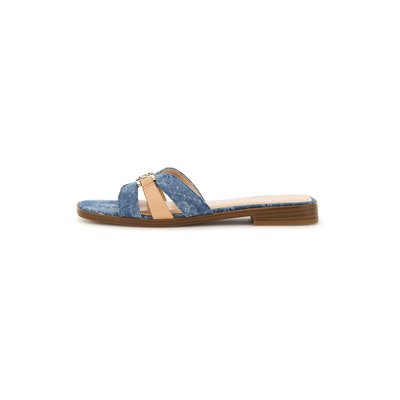 Sandales Realla Cuir Mélangé Et Jean GUESS