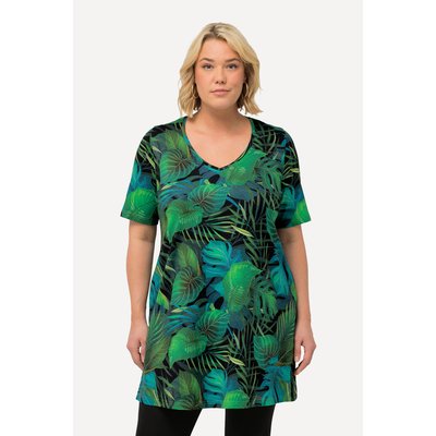 T-shirt long à imprimé feuilles, ligne A ULLA POPKEN