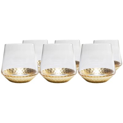 Lot de 6 verres à eau, GOBI KARE DESIGN