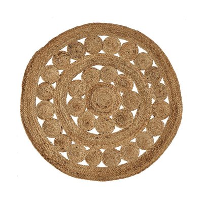 Tapis rond déco jute - diamètre 120cm WADIGA