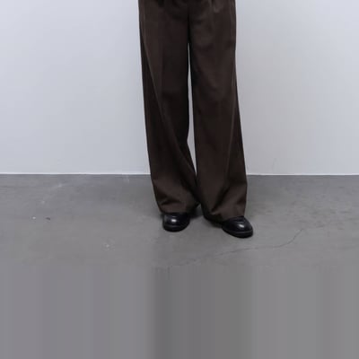 Pantalon large en tweed MONOPRIX