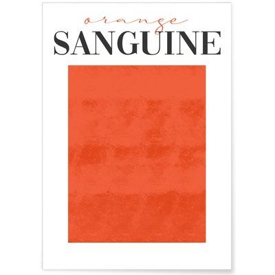 Affiche Orange Sanguine L'AFFICHERIE