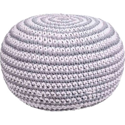 Pouf coton tressé  et  style cosy salon RECOLLECTION