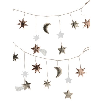 Guirlande de Noël Lune et Etoiles Or VERTBAUDET