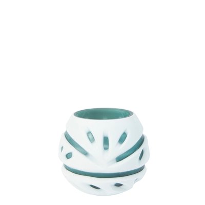 Porte-bougie décoratif en verre soufflé H9 SIA DECO