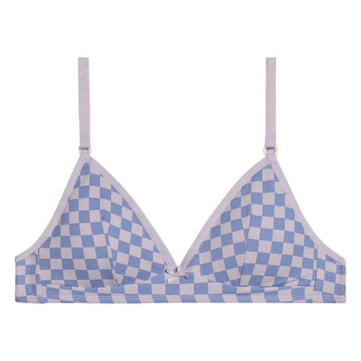 Soutien-gorge sans armatures Pocket Coton, damier DIM