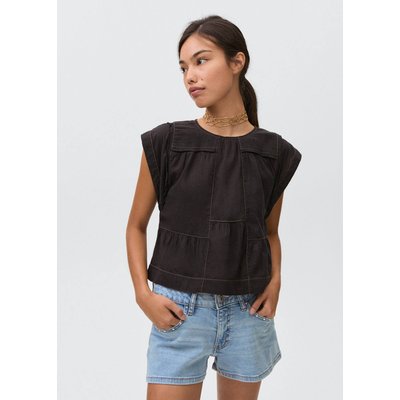 Short en jean clouté MANGO TEEN