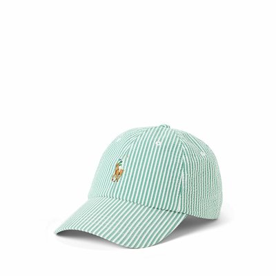 Baseballkappe aus Seersucker POLO RALPH LAUREN
