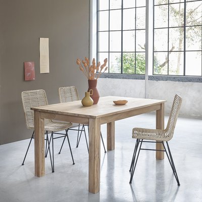 Table en teck massif 6 personnes  BOSTON BERAH GETAH