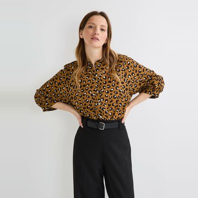Blouse manches trois quarts imprimée en coton BIO GOTS MONOPRIX