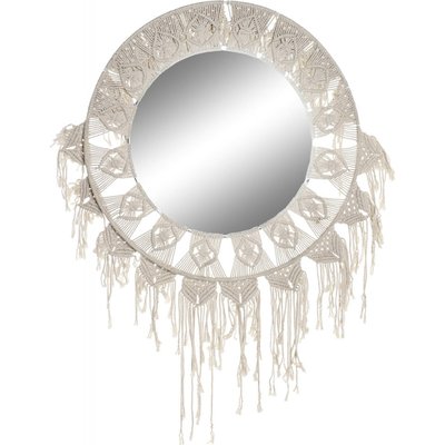 Miroir en coton macramé, Boho RECOLLECTION