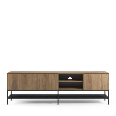 Meuble tv 2 portes en bois et métal L180cm - Elya DRAWER
