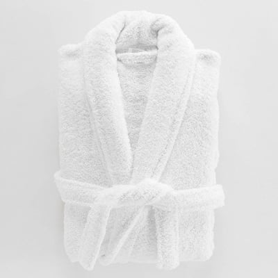 Peignoir Col Châle éponge Tendresse Blanc DECORATIE