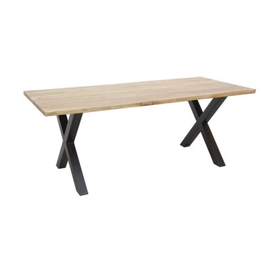 Table rectangulaire en acacia L220 Ep. 35mm AUBRY GASPARD