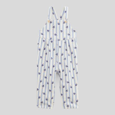 Salopette longue imprimée en coton BIO GOTS BOUT'CHOU