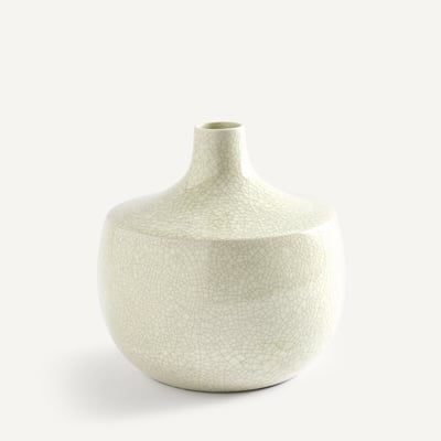 Vase en faïence craquelée, hauteur 21,5 cm, CATANE AM.PM