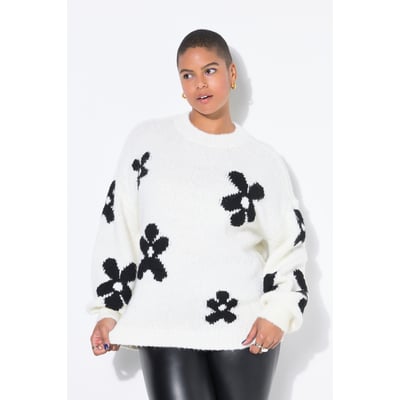 Pull oversize en maille fantaisie. Motif STUDIO UNTOLD