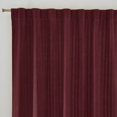 Rideau, velours ciselé, avec pattes cachées, MILO LA REDOUTE INTERIEURS