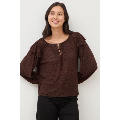 Blouse droite manches longues col rond BONOBO