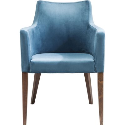 Chaise avec accoudoirs en velours, MODE KARE DESIGN