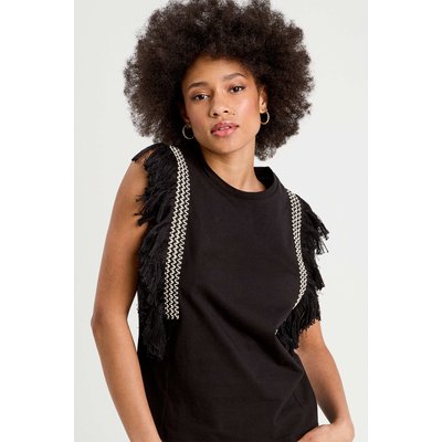 T-shirt avec franges CACHE CACHE