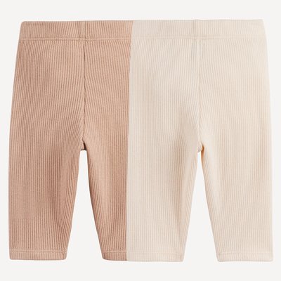 Lot de 2 leggings en côtes LA REDOUTE COLLECTIONS
