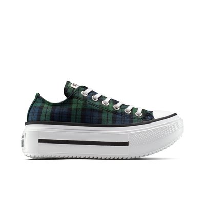 Baskets CHUCK TAYLOR ALL STAR LIFT DOUBLE STACK PLATFORM PLAID CONVERSE