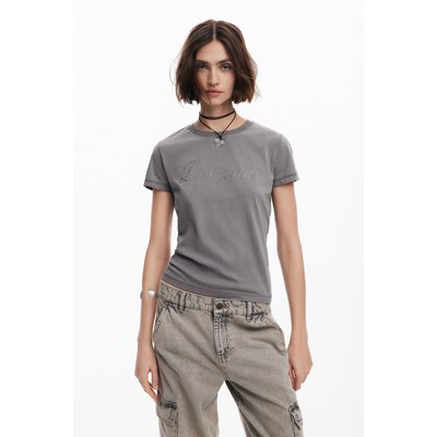 T-shirt ajusté strass DESIGUAL