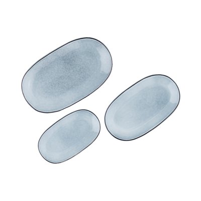 Lot de 3 plateaux en grès, CLOUD BJORN
