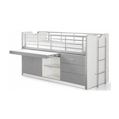 Lit Combiné Bureau Bonny Silver VIPACK