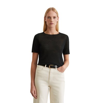Pull en maille fine slim en pur lin MARC O'POLO